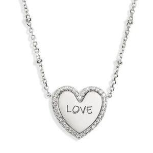 NWT ❤️ Nadri Pave Heart Pendant Necklace